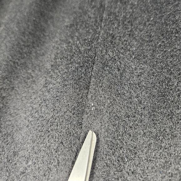 Worthington Overcoat Womens 12 Petite Wool Blend Black Double Breasted Trench - Picture 11 of 16